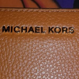 NWT Authentic Michael Kors Burnt Orange card/coin